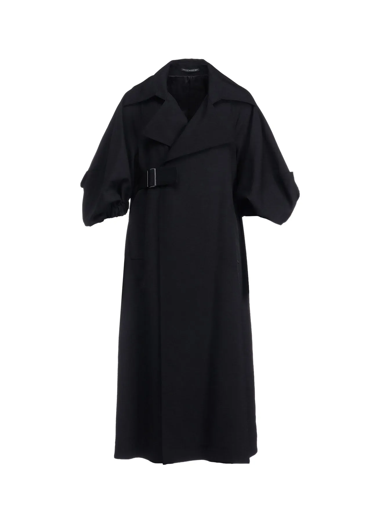 2/60 WOOL GABARDINE BALLOON SLEEVE COAT