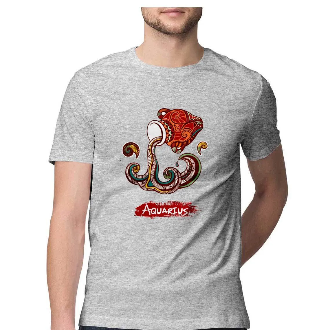 Aquarius round Neck T-Shirts