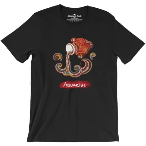 Aquarius round Neck T-Shirts