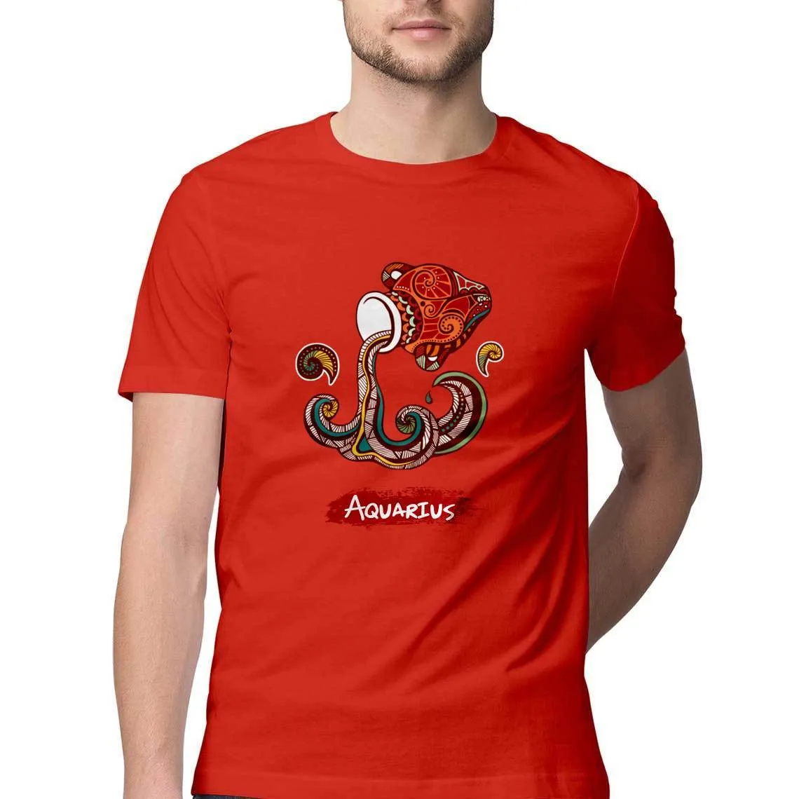 Aquarius round Neck T-Shirts