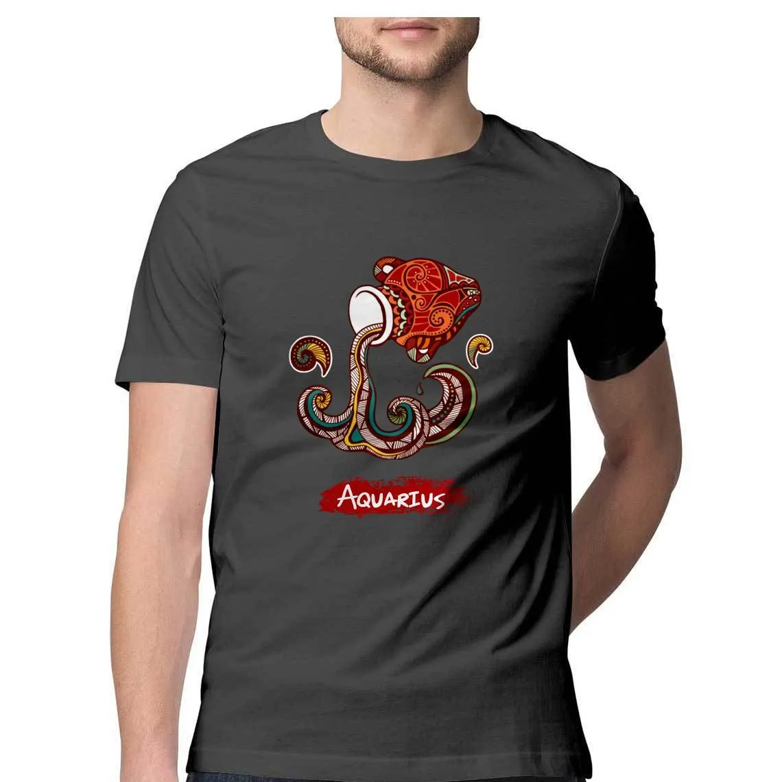 Aquarius round Neck T-Shirts