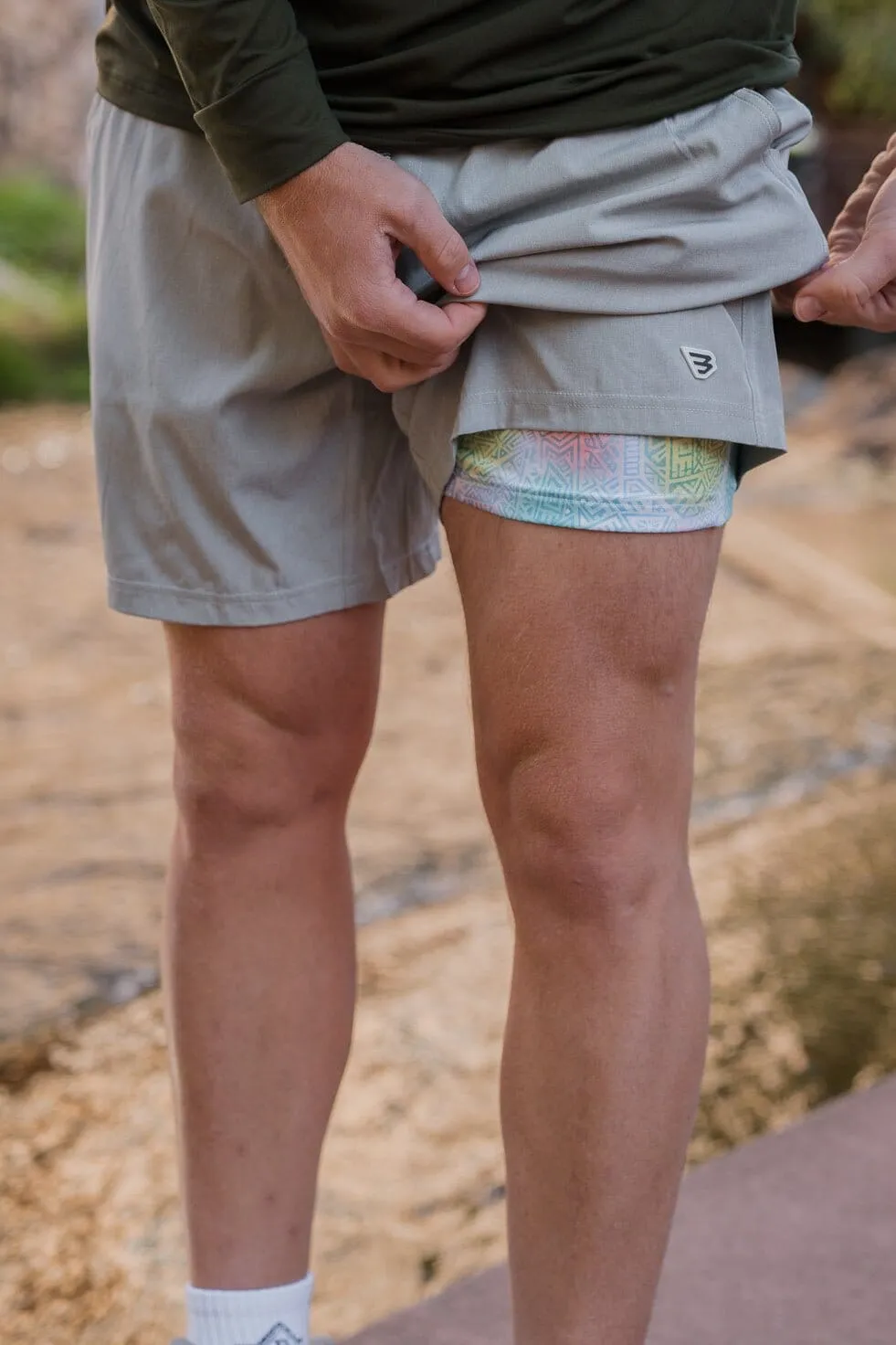 Athletic Short - Light Grey - Mayan Liner