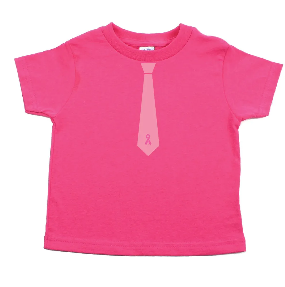 Breast Cancer Awareness Breast Cancer Tie Toddler T-Shirt