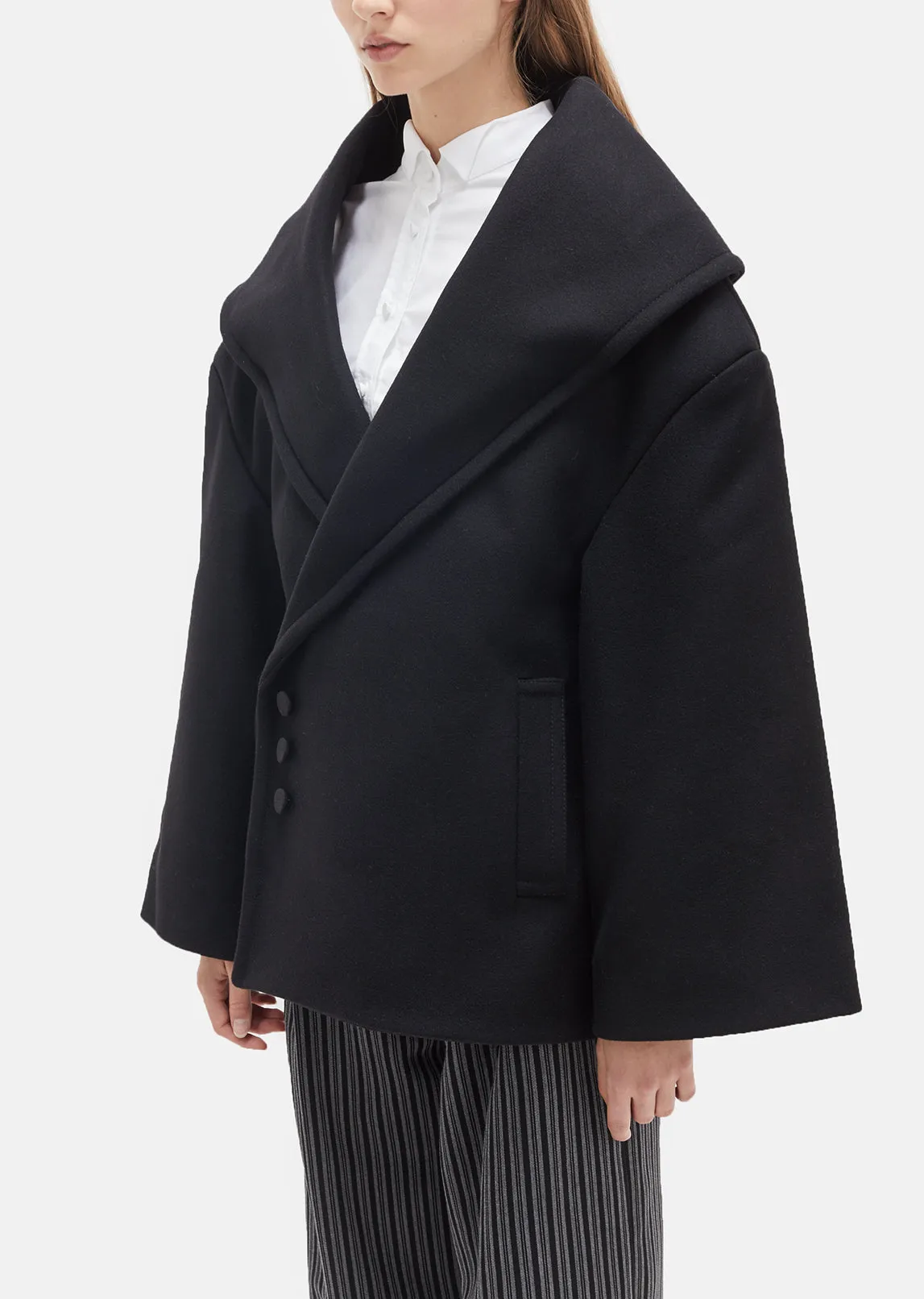 Caban Wool Coat