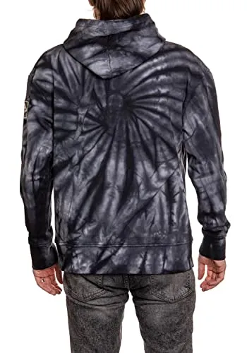 Calhoun NHL Surf & Skate Unisex Spiral Tie Dye Ultra-Soft Pullover Hoodie – The Sunset Collection (Seattle Kraken, Small)