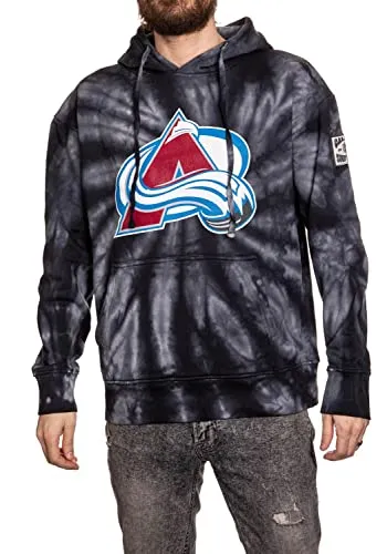 Calhoun NHL Surf & Skate Unisex Spiral Tie Dye Ultra-Soft Pullover Hoodie – The Sunset Collection (Seattle Kraken, Small)