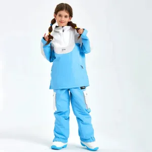 Children Anorak Snow Jacket & Pants Set Loose Fit Outwear