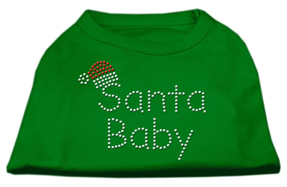 Christmas Pet Dog & Cat Shirt Rhinestone, "Santa Baby"