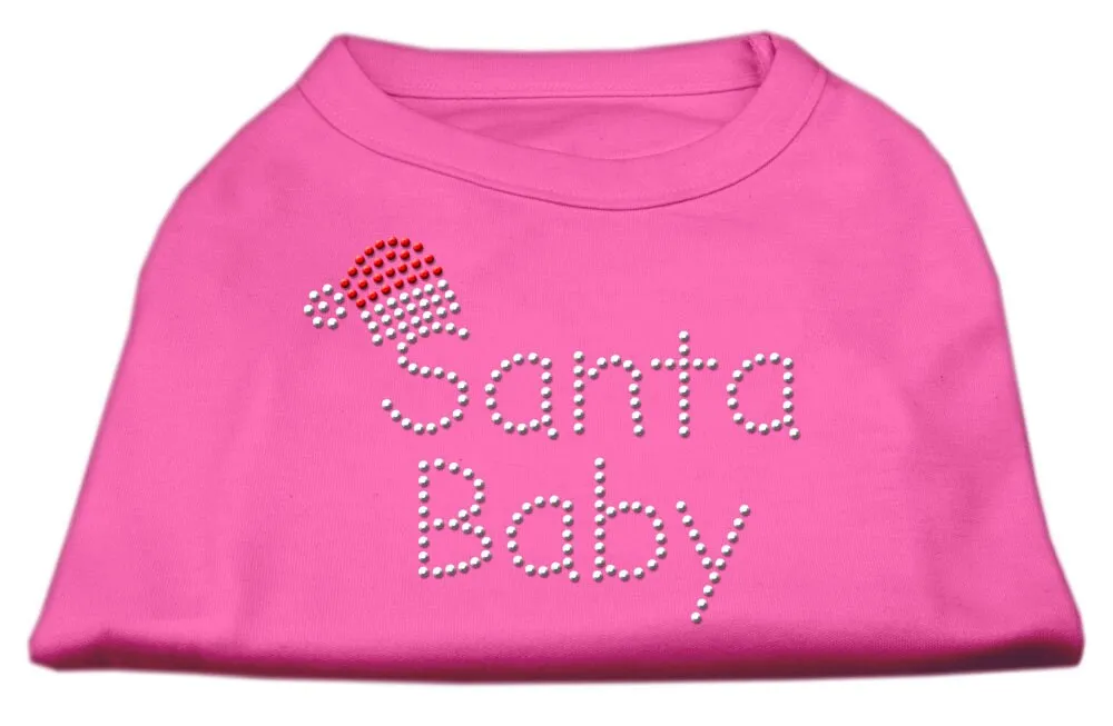 Christmas Pet Dog & Cat Shirt Rhinestone, "Santa Baby"