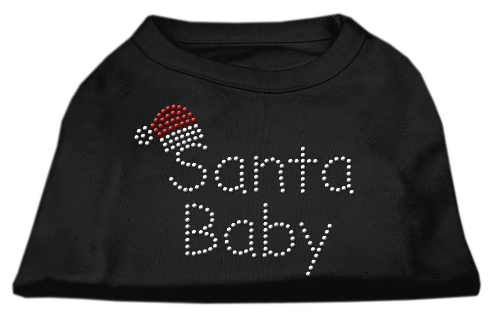 Christmas Pet Dog & Cat Shirt Rhinestone, "Santa Baby"