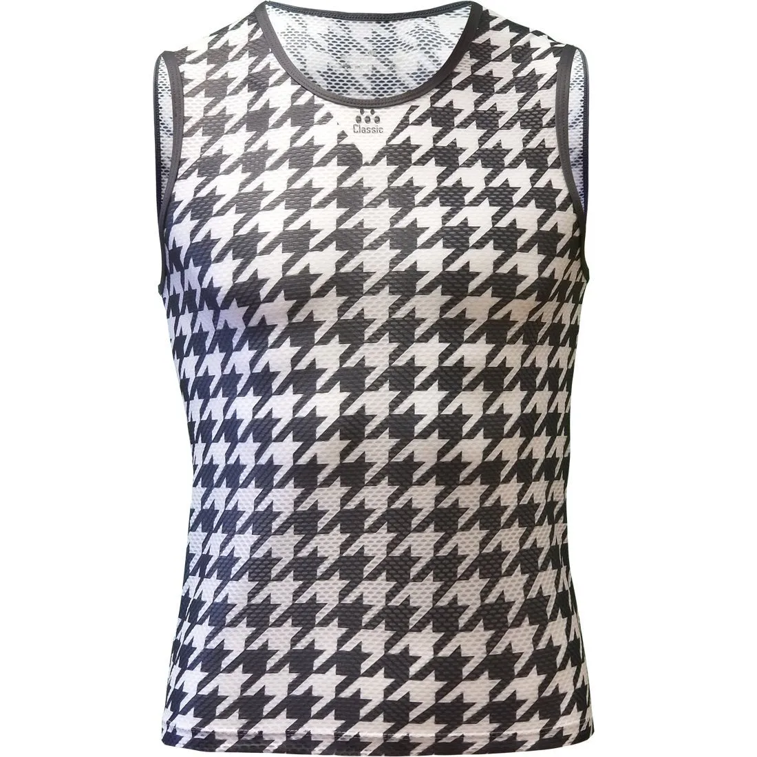 Classic Cycling Base Layer Black Houndstooth