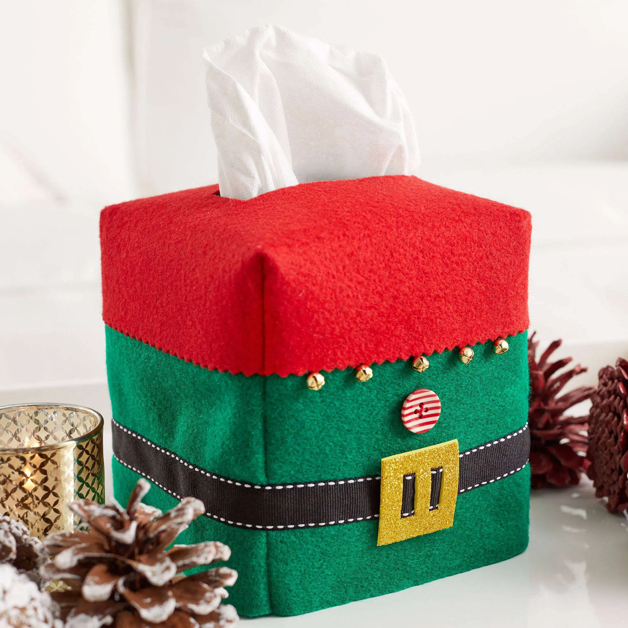 Coats & Clark Sewing Elf Tissue Box Cover