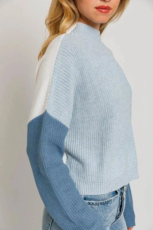 Color Block Oversize Sweater