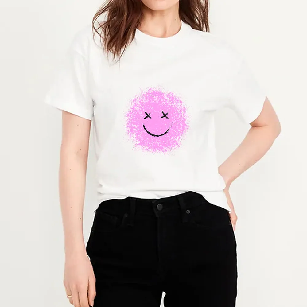 Creative Pink Smiley Face T-Shirts, Hoodies, Sweatshirts