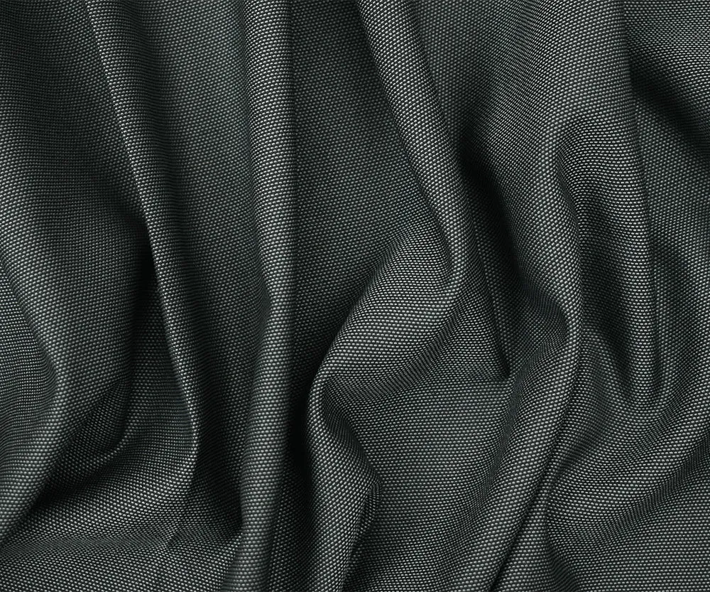 Deep Gray-Gray Polyester Wool Dobby Woven Shirting Fabric