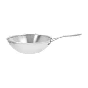 Demeyere 1005382 Industry 5-qt Stainless Steel Flat Bottom Wok