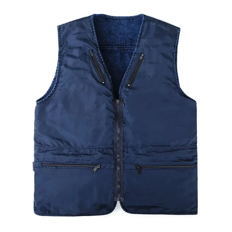 Denim Multi-Pocket Vest