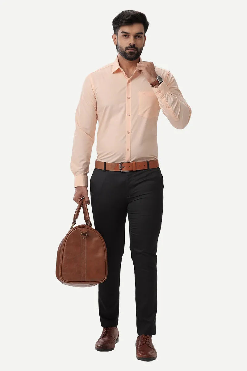 Denmark - Light Orange Formal Shirts for Men | Ariser