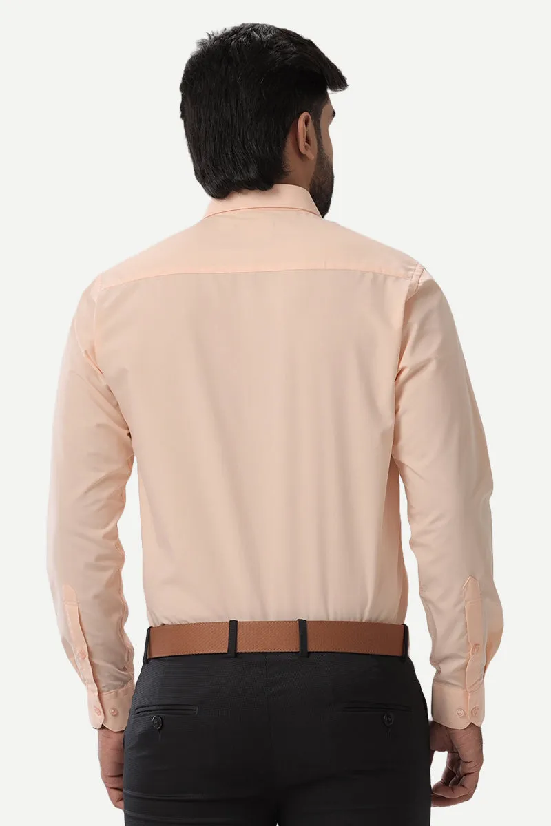 Denmark - Light Orange Formal Shirts for Men | Ariser