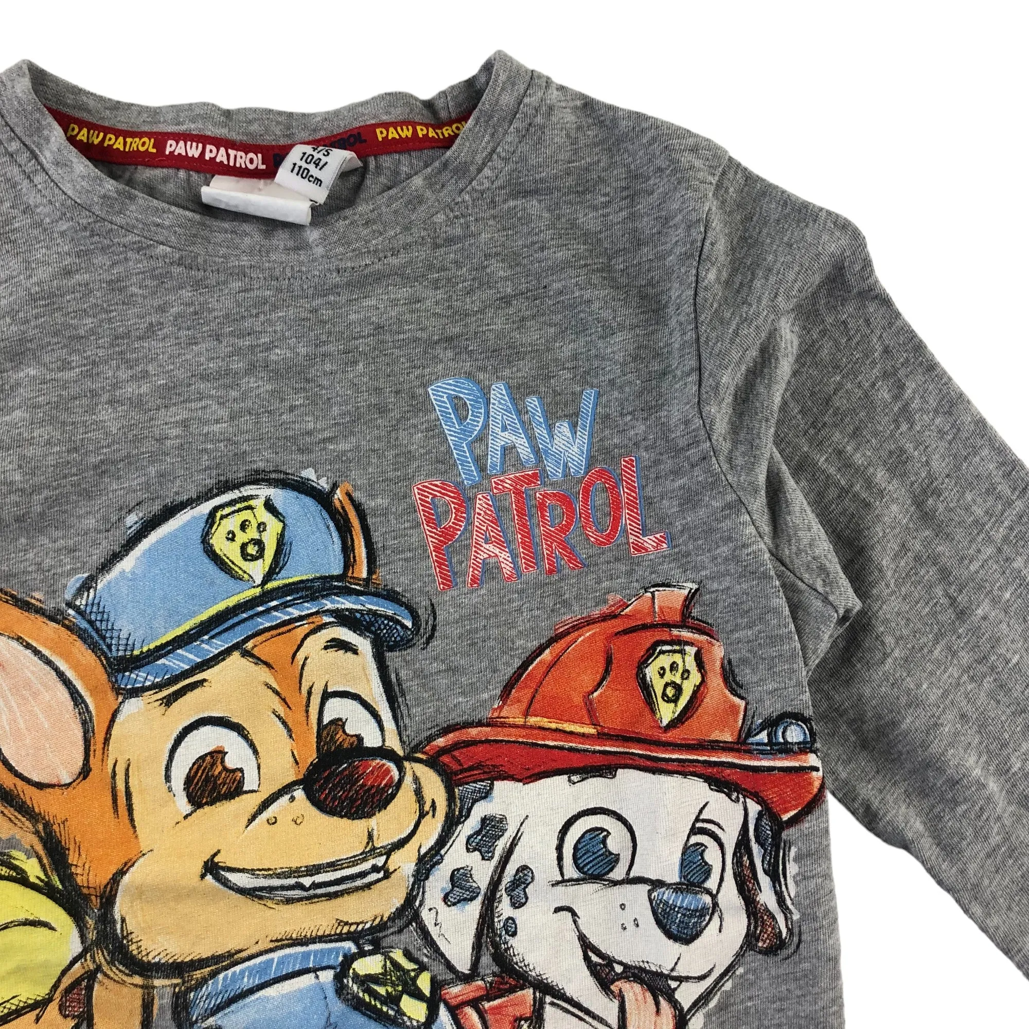 F&F t-shirt 4-5 years grey Paw Patrol long sleeve