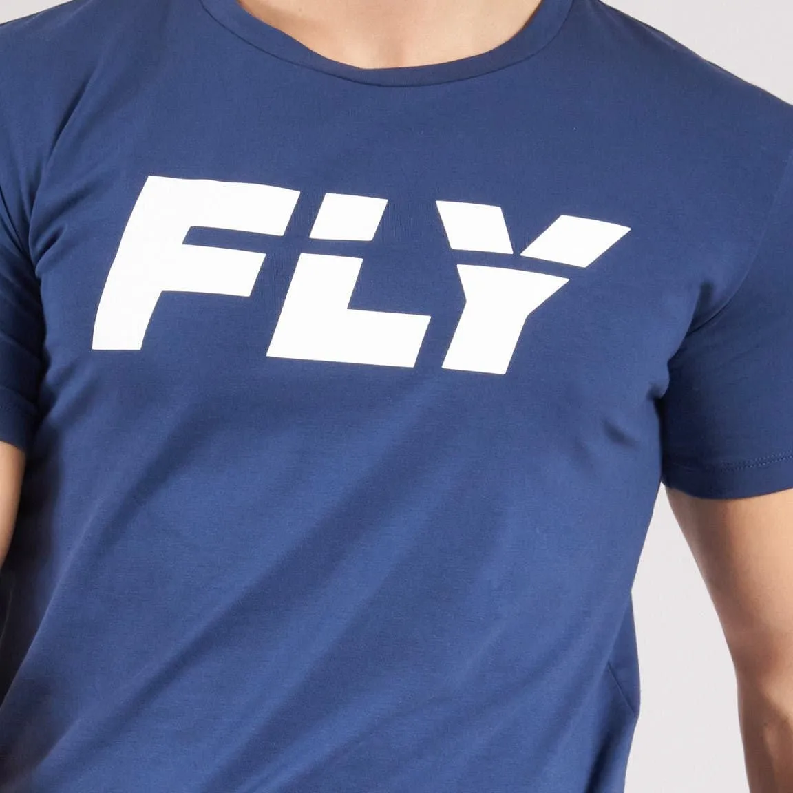 FLY BIG LOGO T - BLUE