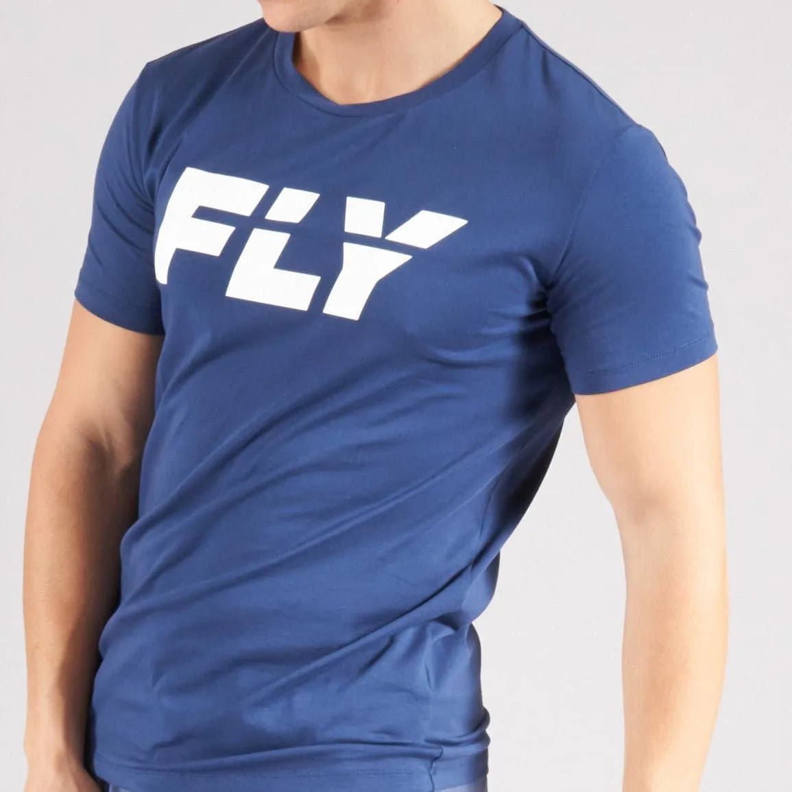 FLY BIG LOGO T - BLUE