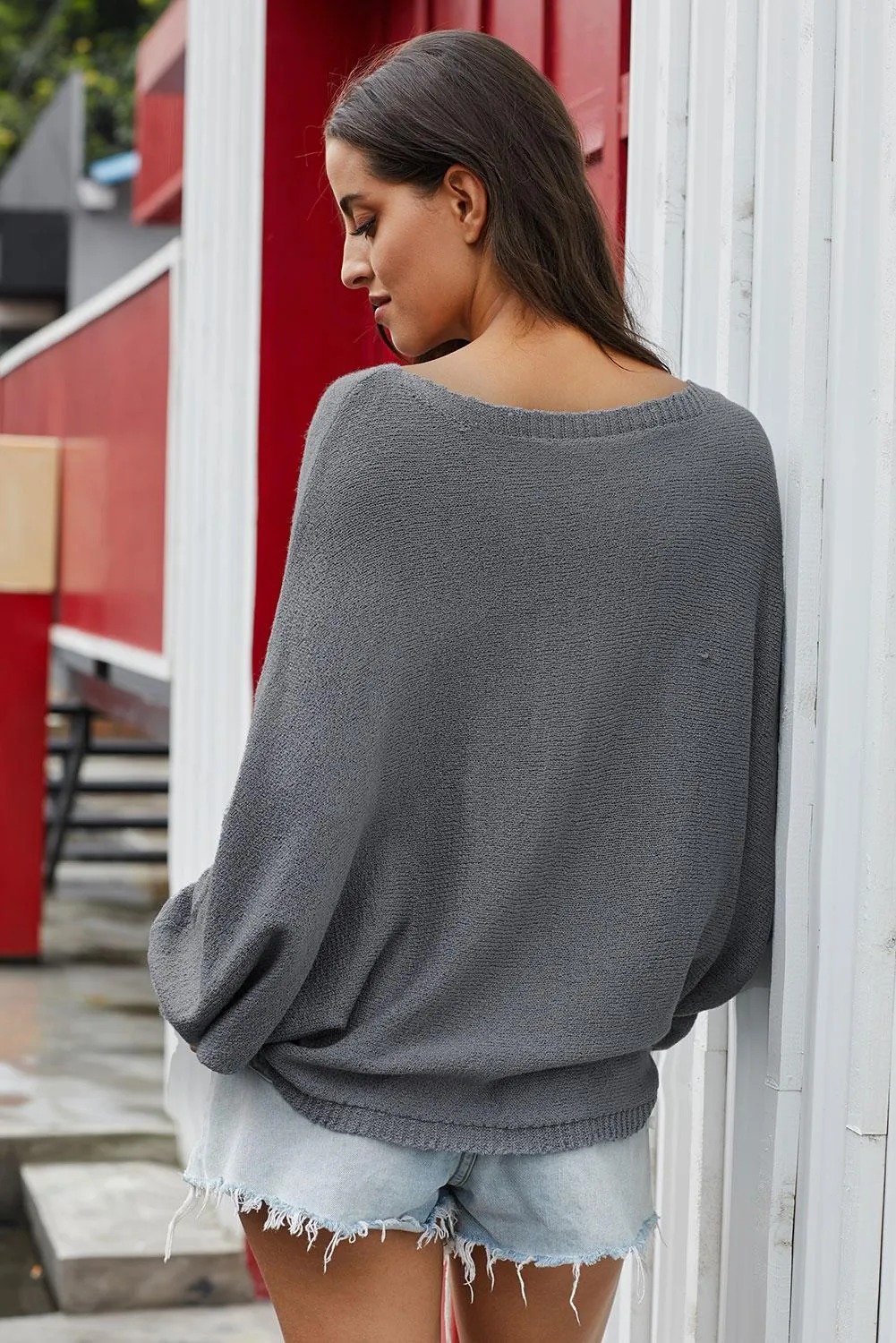 'Georgina' Scoop Neck Drop Shoulder Sweater (3 Colors)