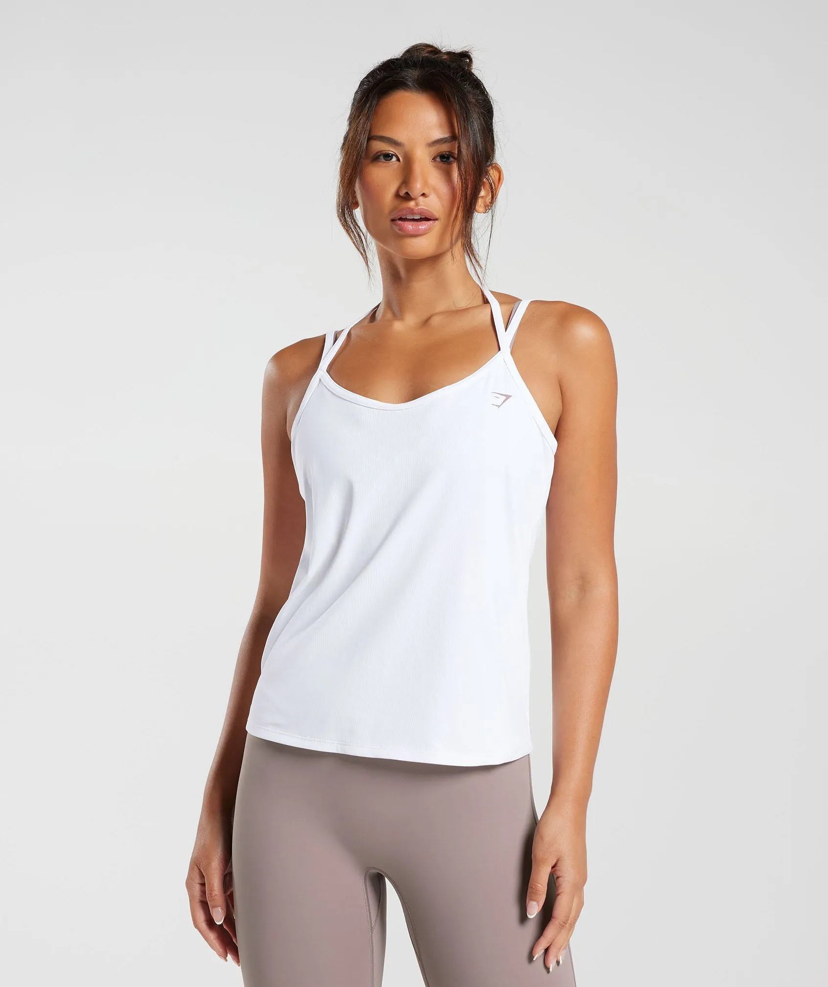 Gymshark Elevate Strappy Tank - White