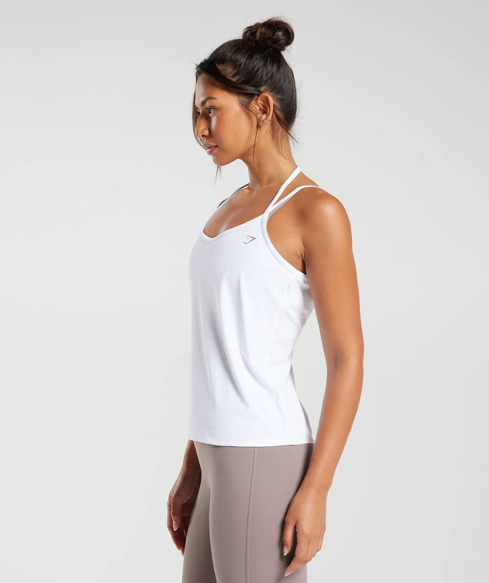 Gymshark Elevate Strappy Tank - White