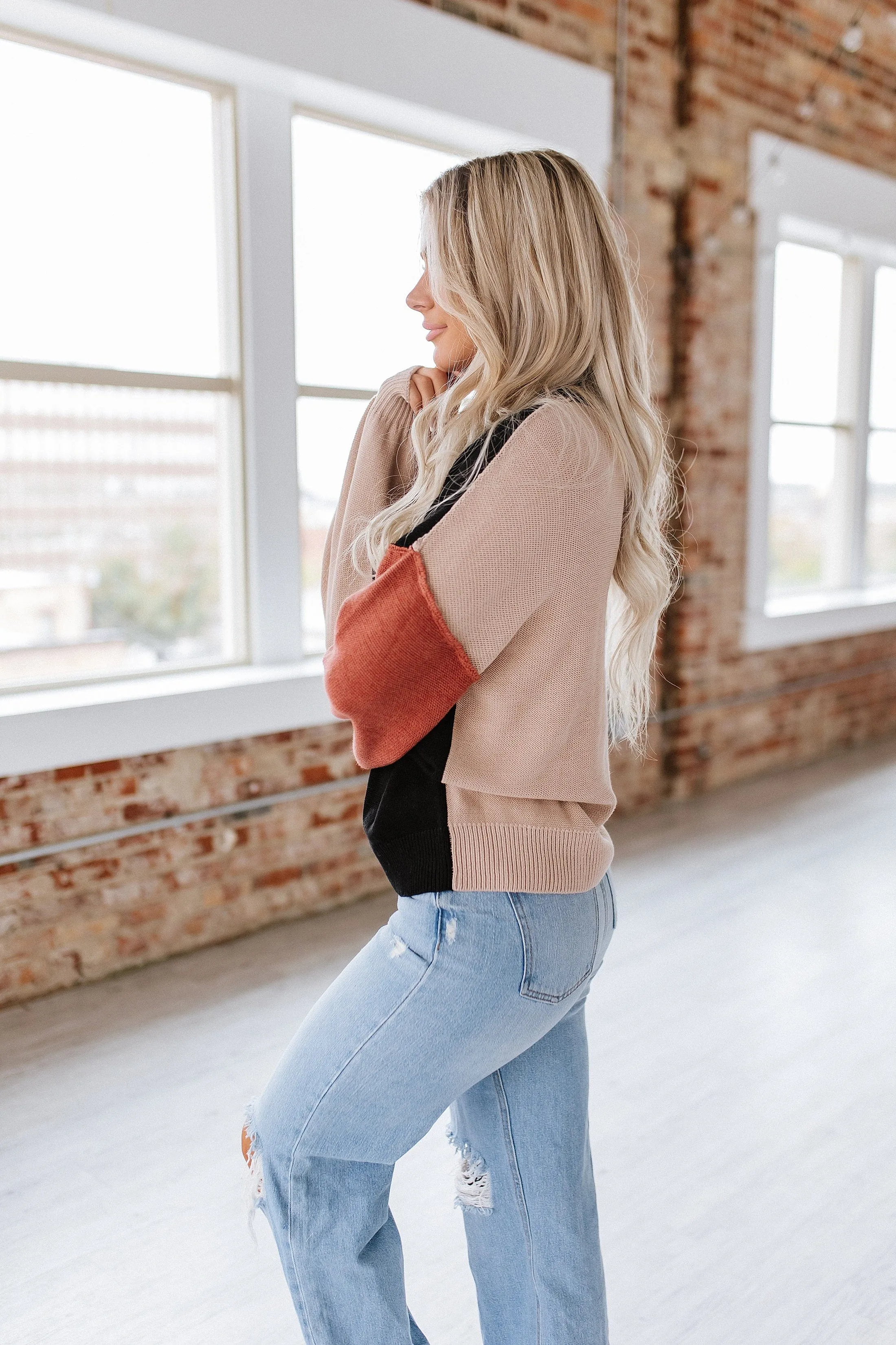 Harlow Colorblock Puff Sleeve Sweater | S-XL | PRE ORDER