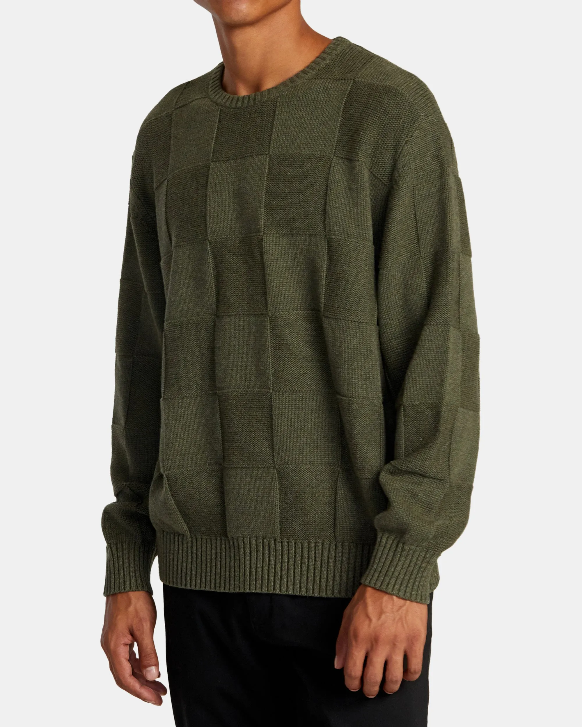 Hi Grade Boro Sweater - Olive Heather