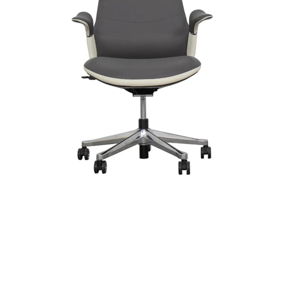 High-Back Swivel And Height Adjustable Office Chair H09-Qxp Grey