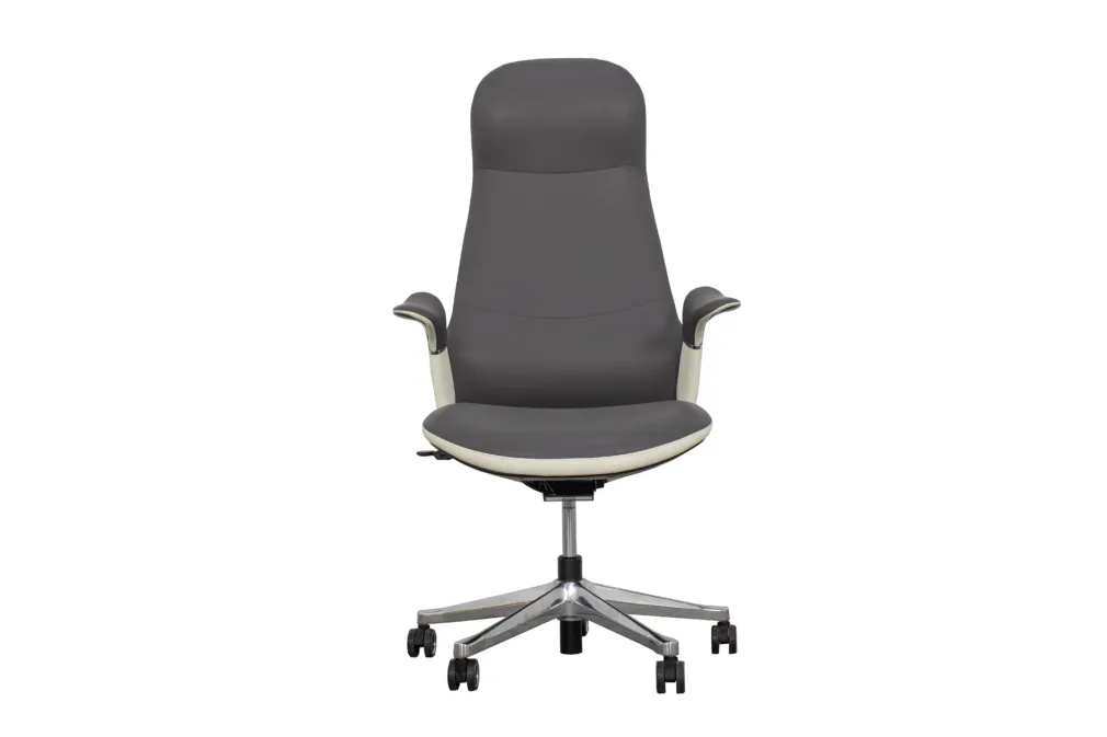 High-Back Swivel And Height Adjustable Office Chair H09-Qxp Grey