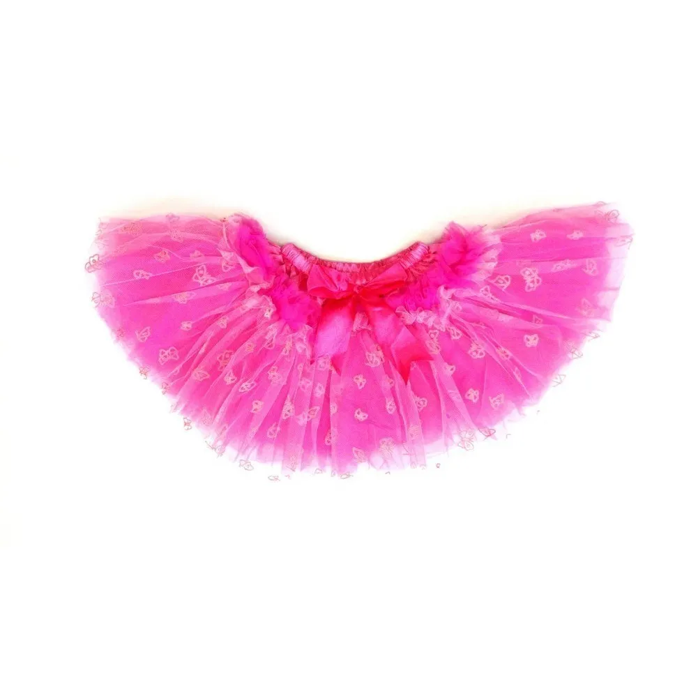 Hot Pink 10 Layers Butterfly Tutu Skirt Girls S-L