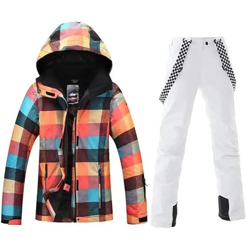 HOTIAN Women's Ski Suits Snowboard Jacket and Pants Set