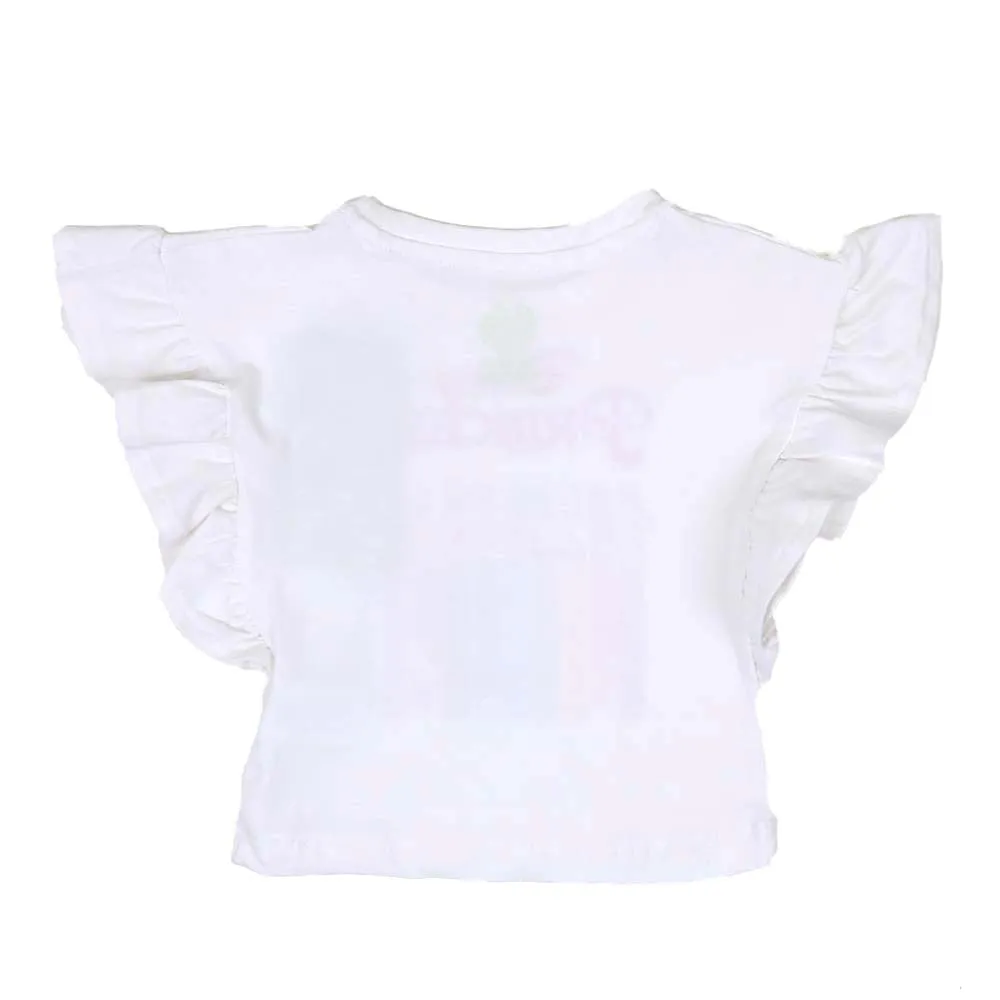 Infant Girls T-Shirts Princess - White