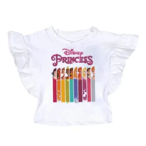 Infant Girls T-Shirts Princess - White