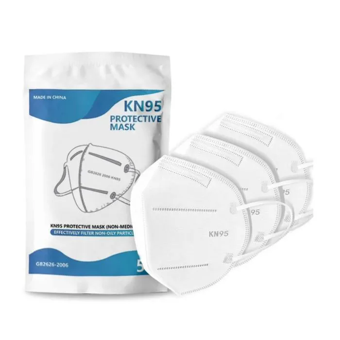 KN95 5 Layers Respirator Face Mask  - 20 Pack of 5 PCS