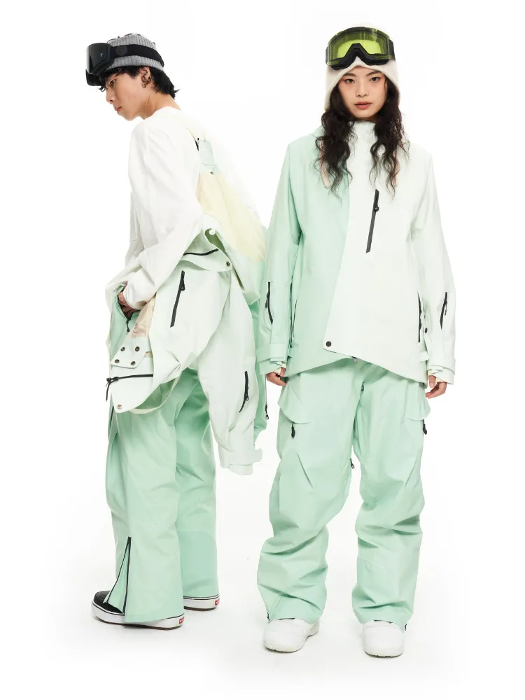 LITAN Gradient Color Mountain Snow Pants - Women's