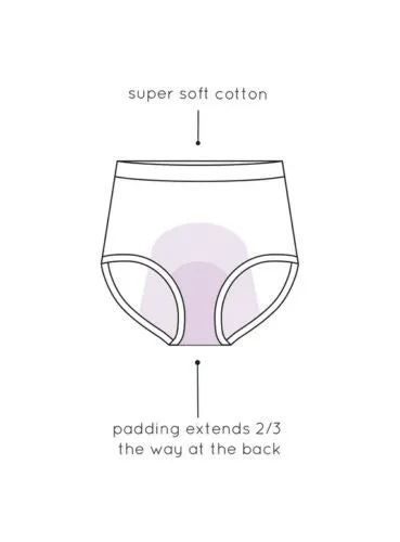 Love Luna Period Knickers Full Brief Plum