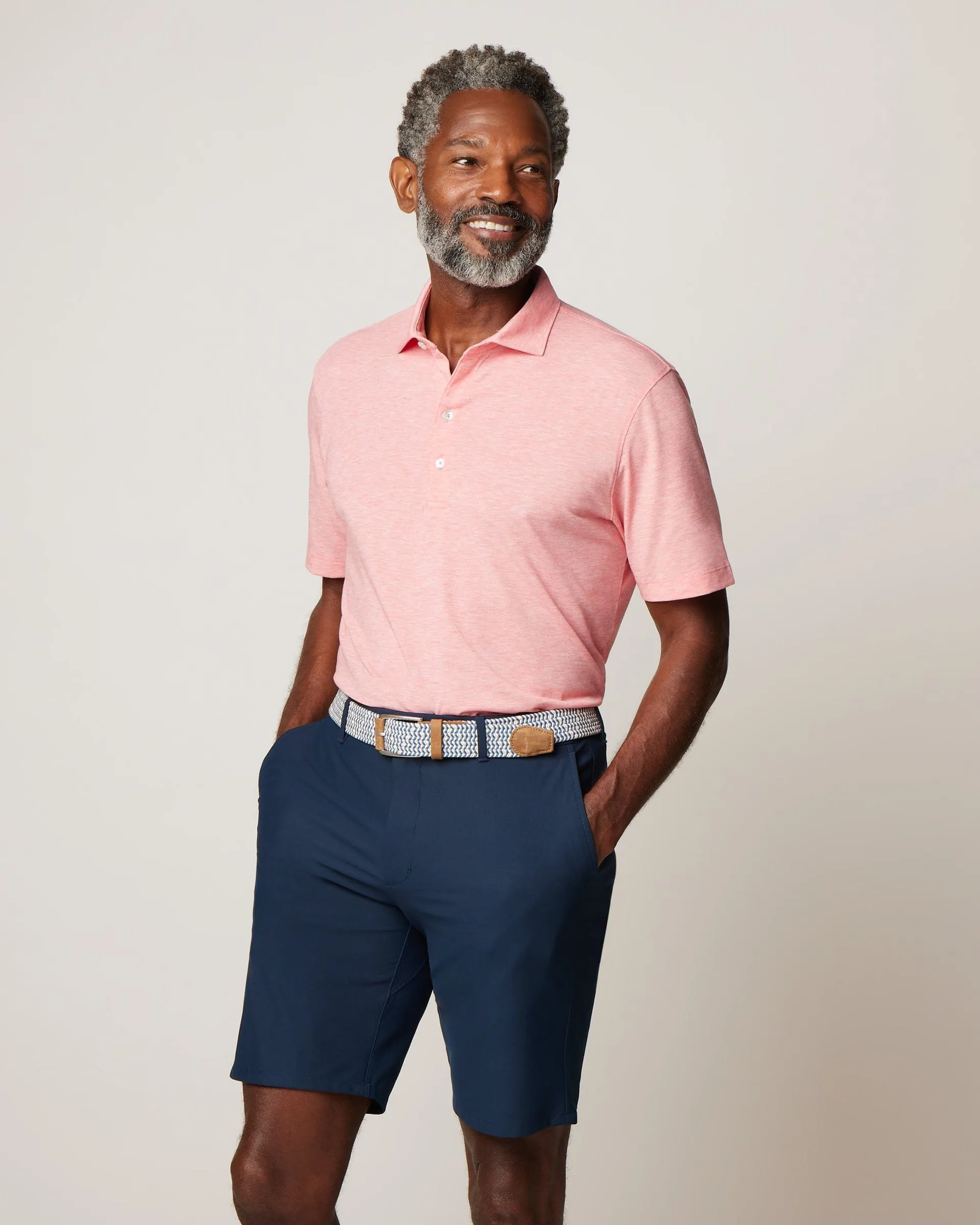 Maddox Solid Top Shelf Performance Polo - Sun Kissed