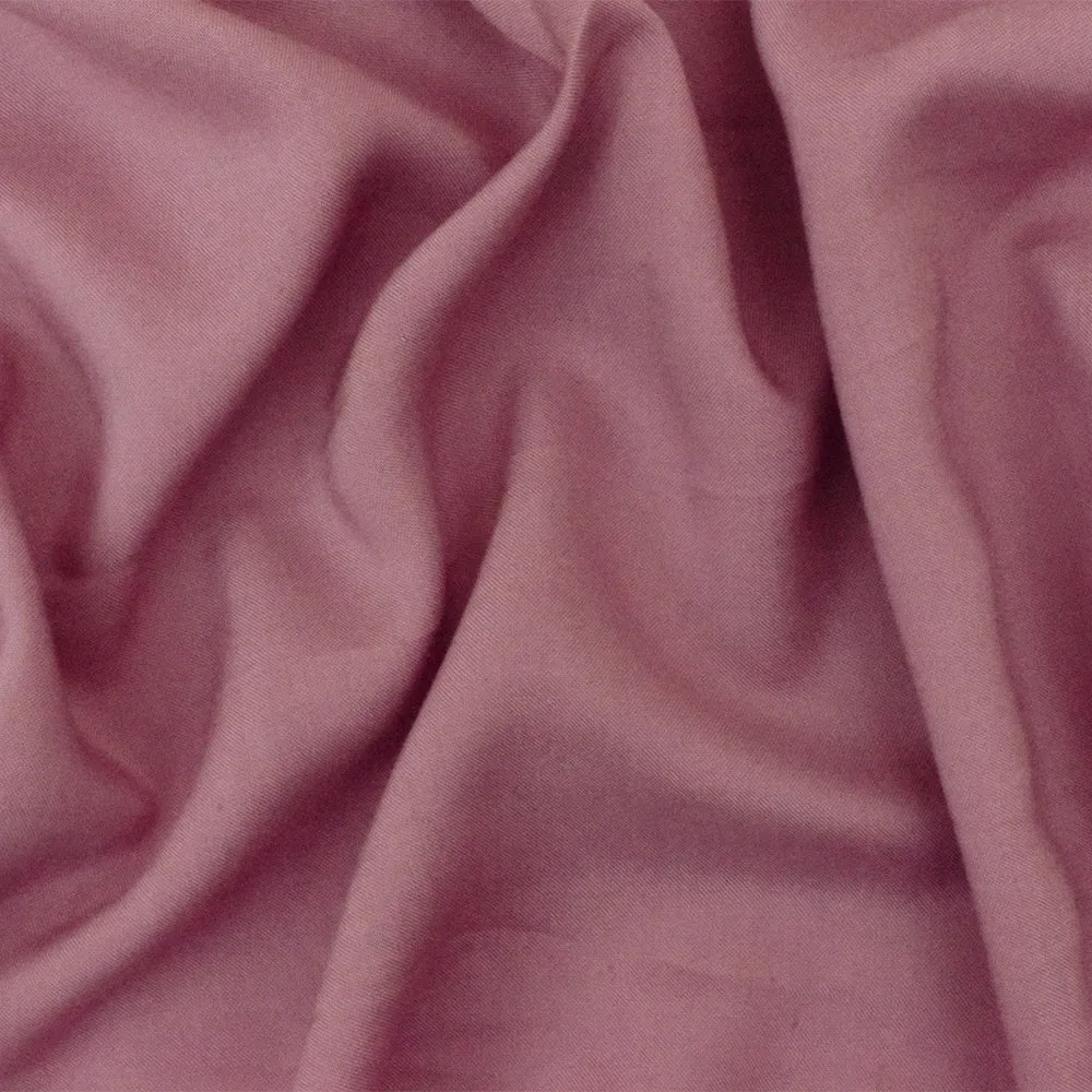 Mauve Pink Rayon Challis Solid Woven Fabric