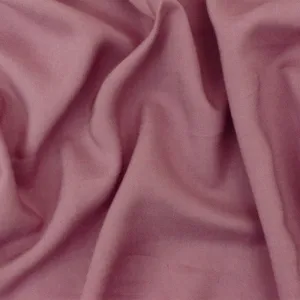 Mauve Pink Rayon Challis Solid Woven Fabric