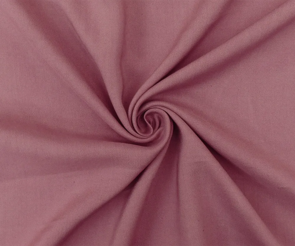 Mauve Pink Rayon Challis Solid Woven Fabric