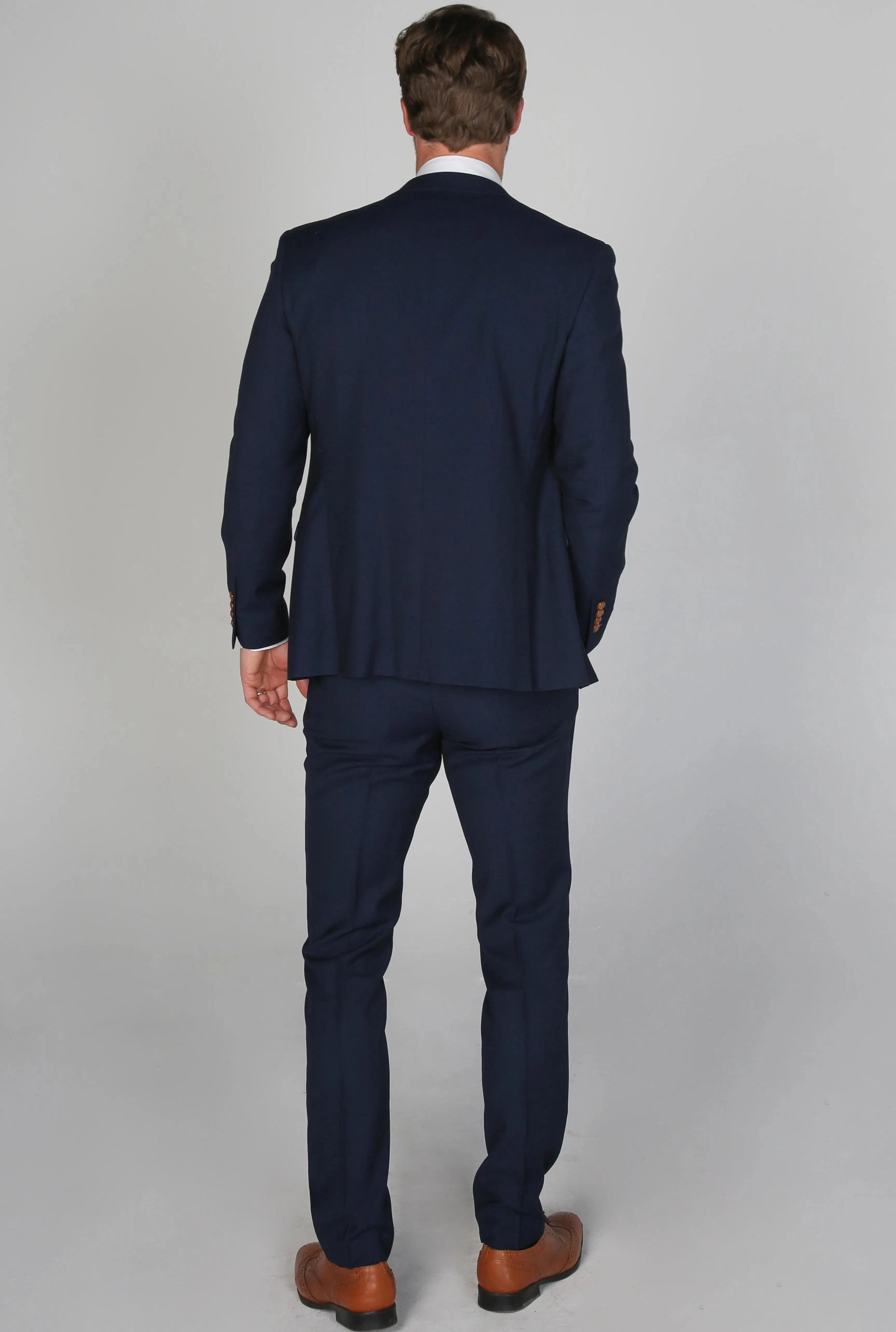 Mayfair Navy Men's Three Piece Suit