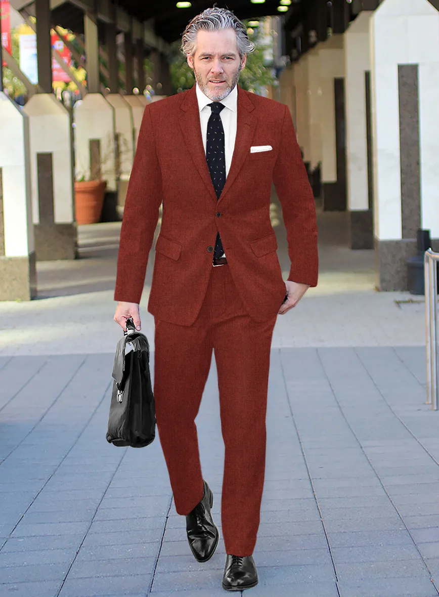 Naples Sundowner Rust Tweed Suit