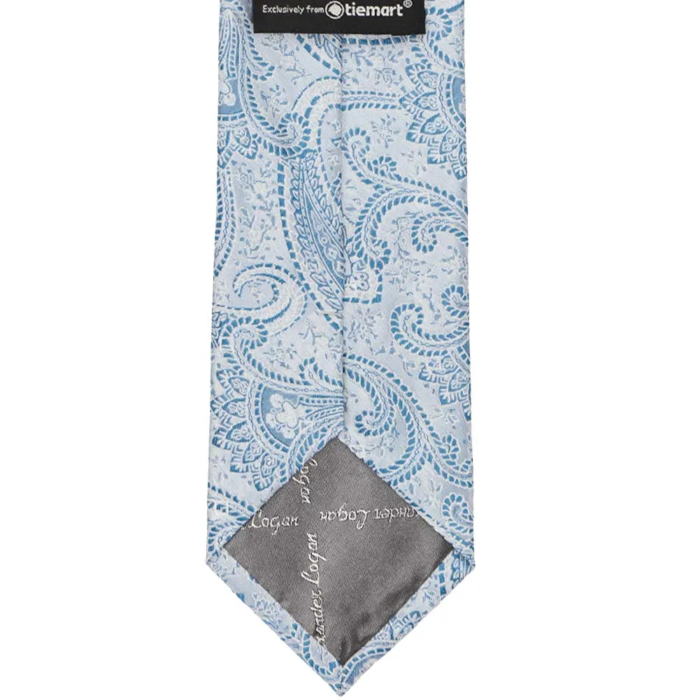 Pastel Blue Clara Paisley Necktie