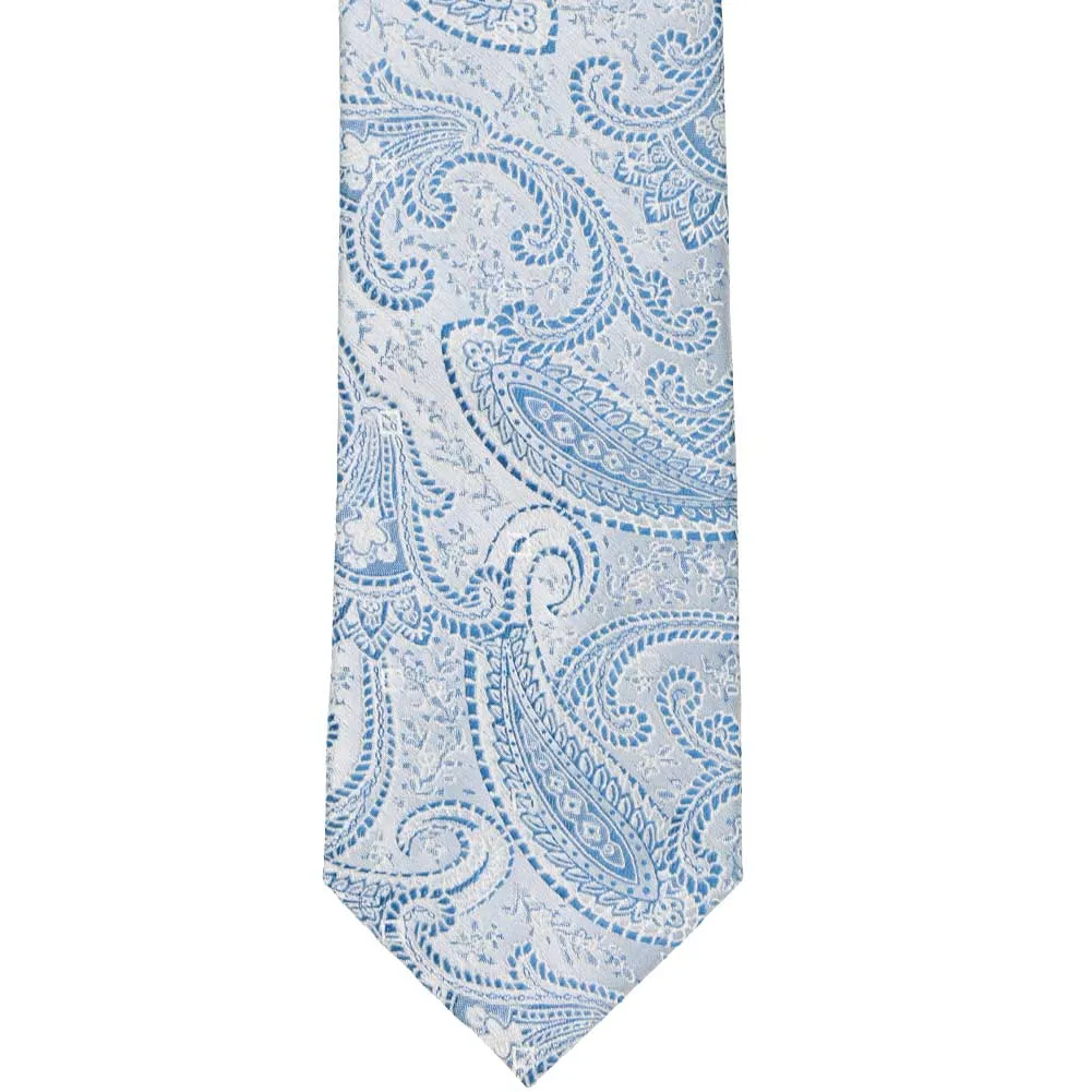 Pastel Blue Clara Paisley Necktie