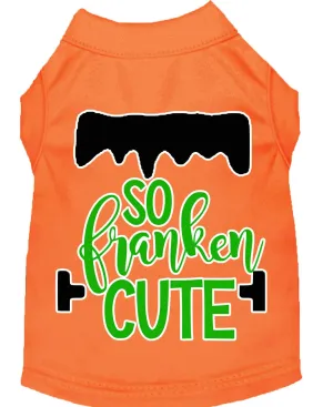 Pet Dog & Cat Shirt Screen Printed, "So Franken Cute"