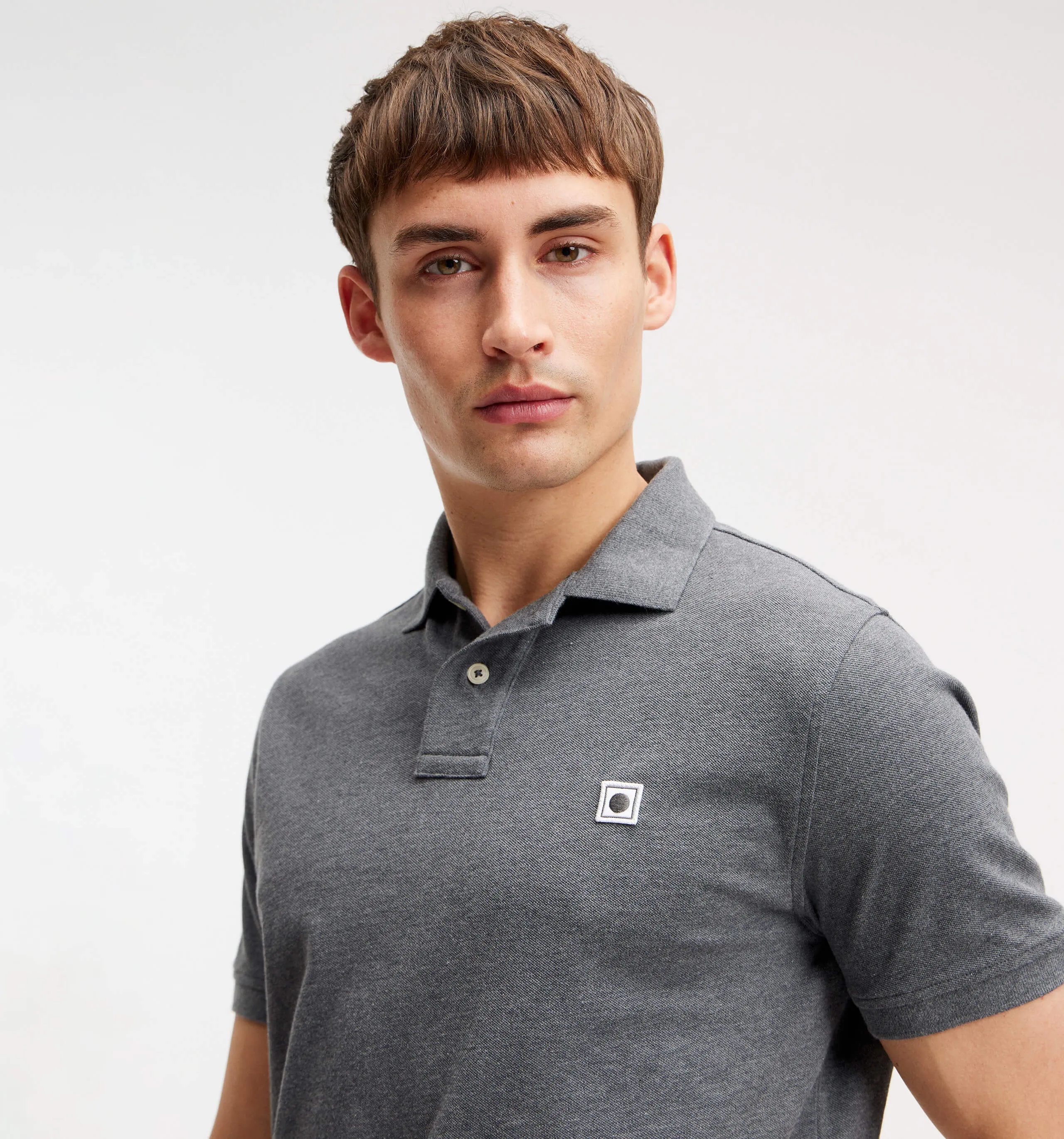 Pique Polo Dark Grey